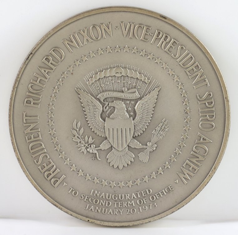 Image for Franklin Mint Sterling Silver Nixon Inaugural Medal