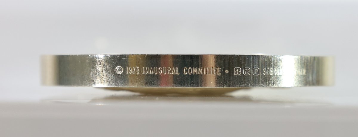 Image for Franklin Mint Sterling Silver Nixon Inaugural Medal