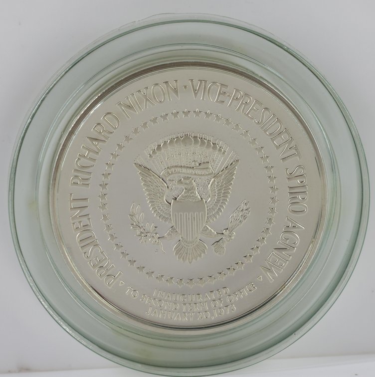 Image for Franklin Mint Sterling Silver Nixon Inaugural Medal