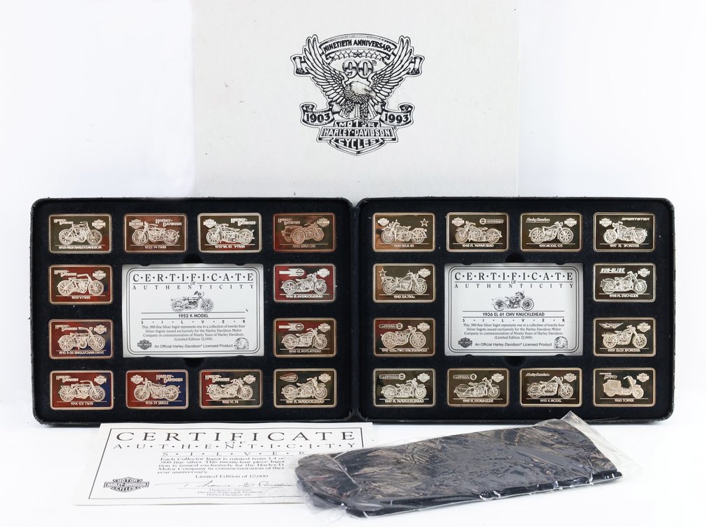 Image for Harley-Davidson 90th Anniversary Fine Silver Ingot Set