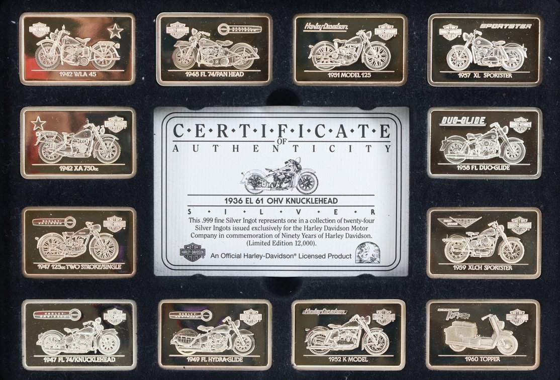 Image for Harley-Davidson 90th Anniversary Fine Silver Ingot Set
