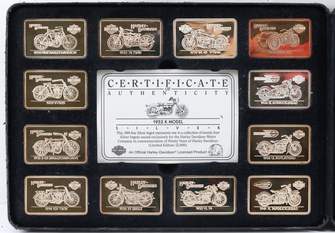 Image for Harley-Davidson 90th Anniversary Fine Silver Ingot Set