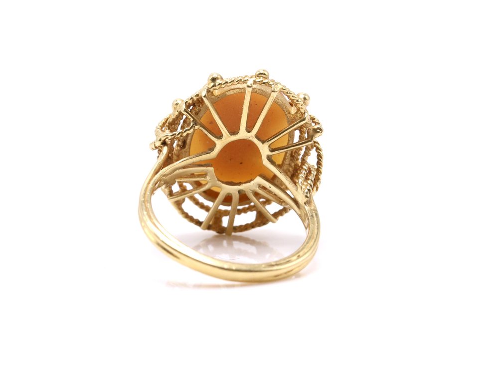 Image for 14k YG Cameo Ring