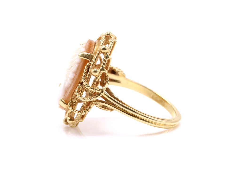 Image for 14k YG Cameo Ring