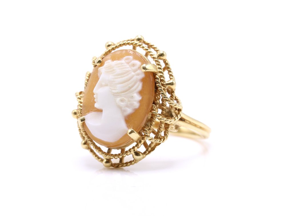 Image for 14k YG Cameo Ring