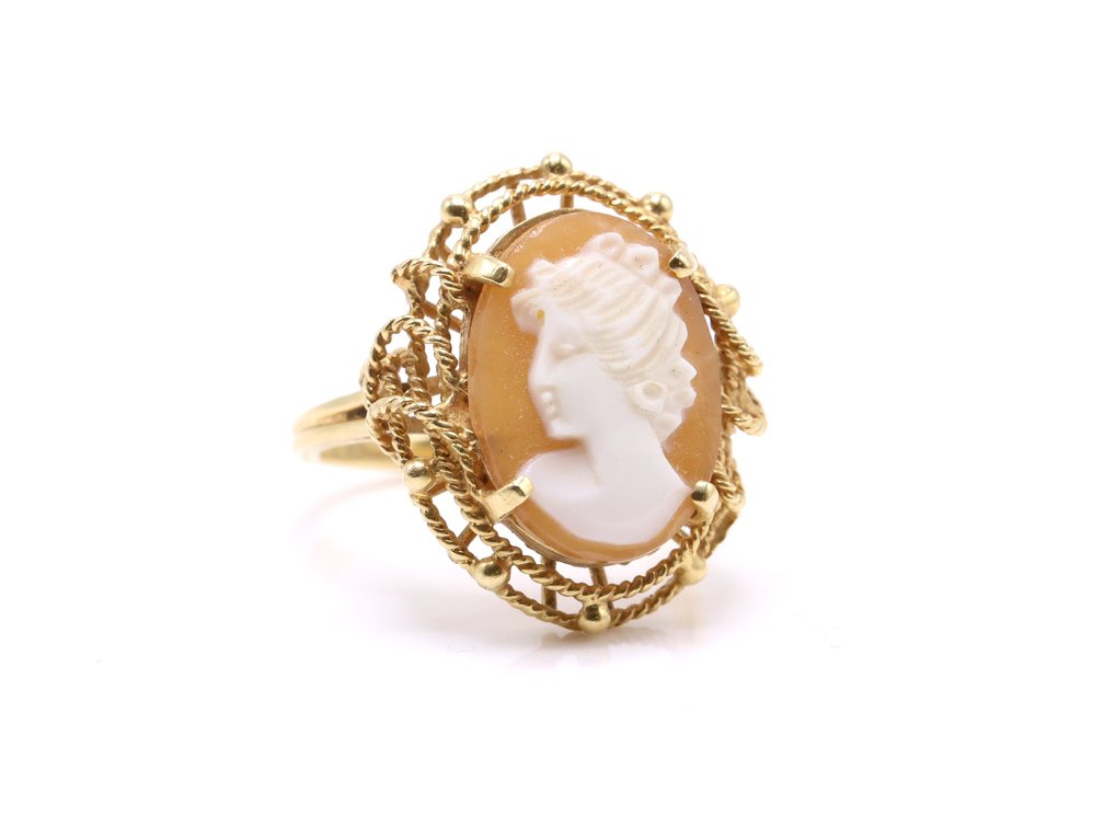 Image for 14k YG Cameo Ring