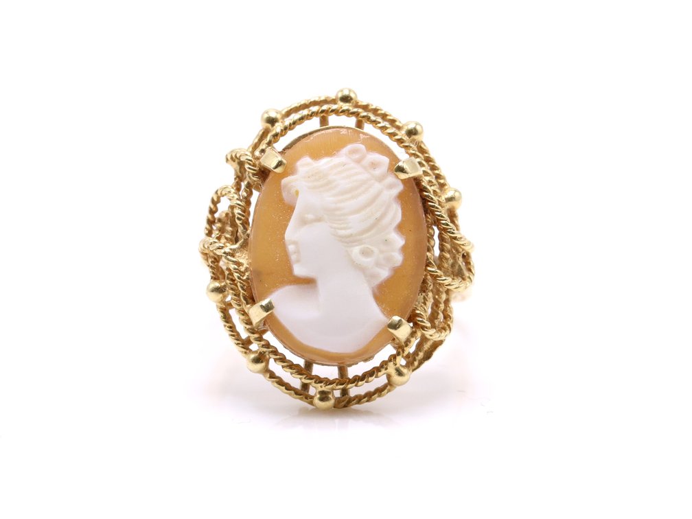Image for 14k YG Cameo Ring