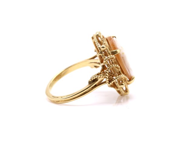 Image for 14k YG Cameo Ring