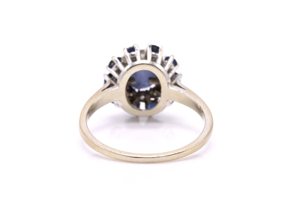Image for 14k WG Star Sapphire Diamond Ring