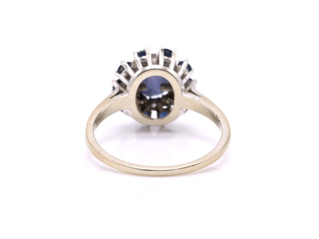 Image for 14k WG Star Sapphire Diamond Ring