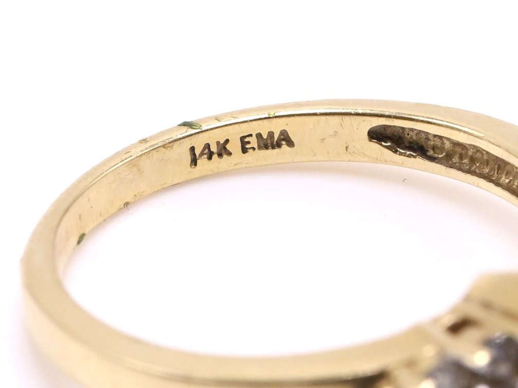 Image for 14k YG Tanzanite Diamond Ring