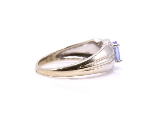 Image for 14k WG Tanzanite Diamond Ring