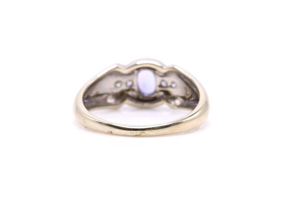 Image for 14k WG Tanzanite Diamond Ring