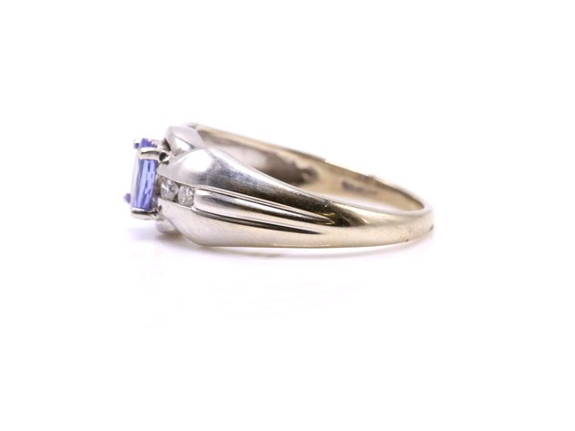 Image for 14k WG Tanzanite Diamond Ring