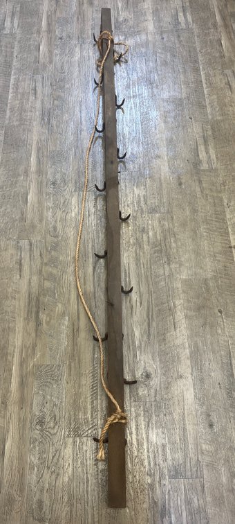 Image for Antique Primitive Wooden Hook Rack