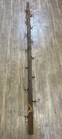 Image for Antique Primitive Wooden Hook Rack