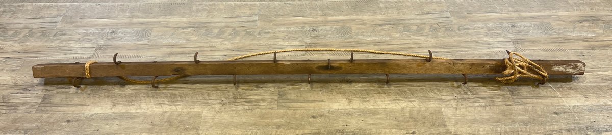 Image for Antique Primitive Wooden Hook Rack