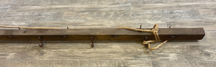 Image for Antique Primitive Wooden Hook Rack