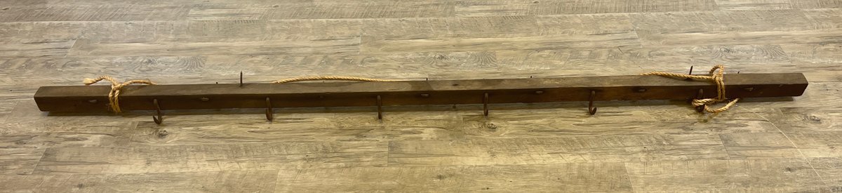 Image for Antique Primitive Wooden Hook Rack