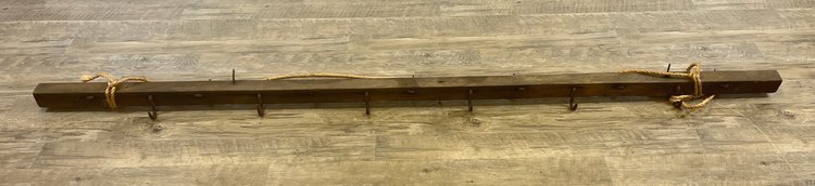 Image for Antique Primitive Wooden Hook Rack