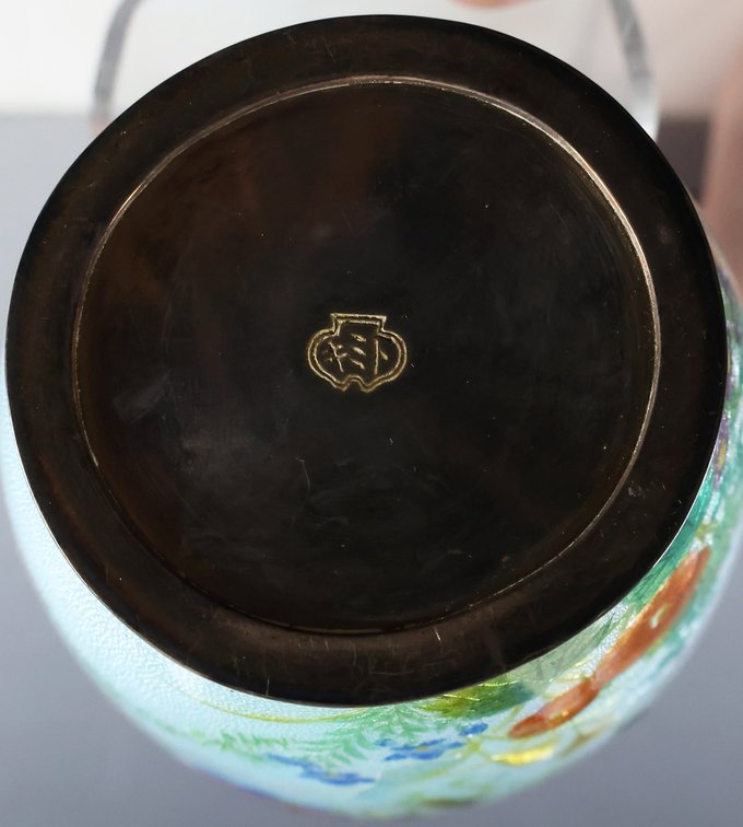 Image for Tomiki Shobei Japanese Ginbari Tsuiki-Jippo Vase