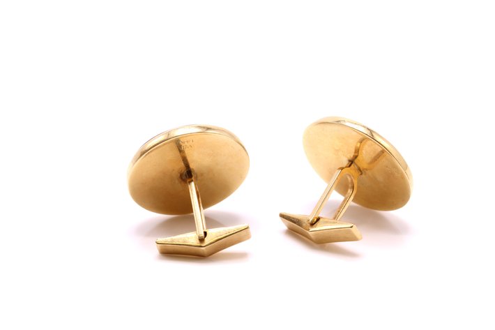 Image for 14k YG Carnelian Cufflinks