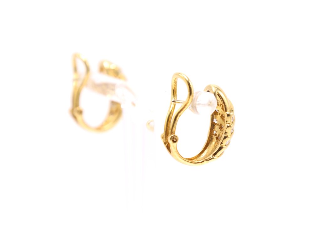 Image for 18k YG Diamond Earrings