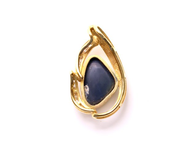Image for 18k YG Opal Diamond Pendant