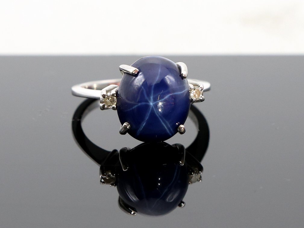 Image for 14k WG Star Sapphire RIng