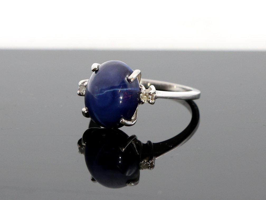 Image for 14k WG Star Sapphire RIng
