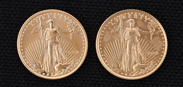 Image for 1998 American Gold Eagle $5 Coins
