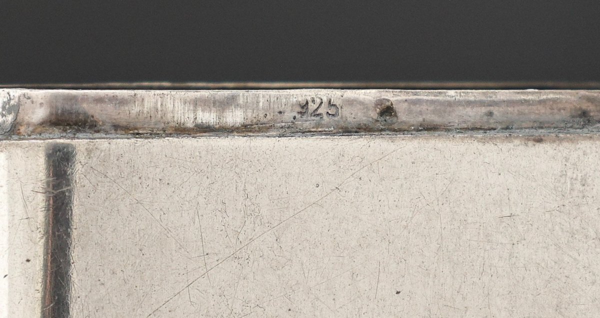 Image for Enameled Sterling Silver Match Holders