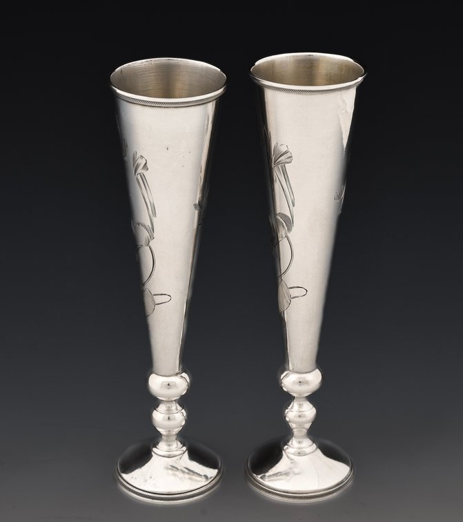 Image for Imperial Russian Silver Champagne Flutes