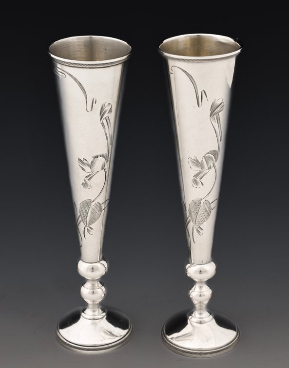Image for Imperial Russian Silver Champagne Flutes