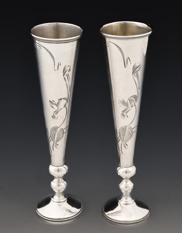Image for Imperial Russian Silver Champagne Flutes