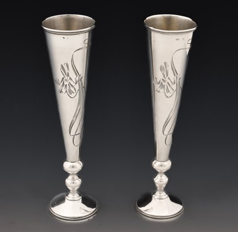 Image for Imperial Russian Silver Champagne Flutes