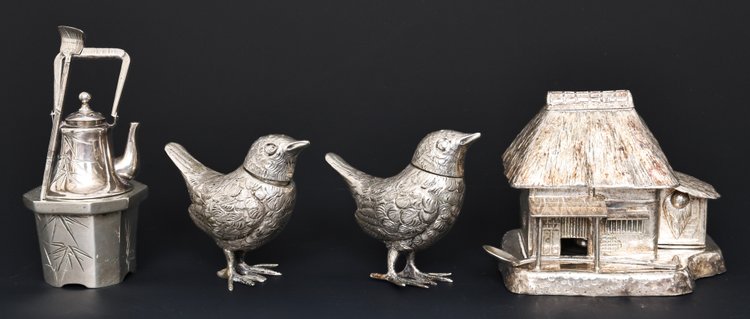 Image for Japanese and Continental Silver Novelty Salt and Pepper Sets