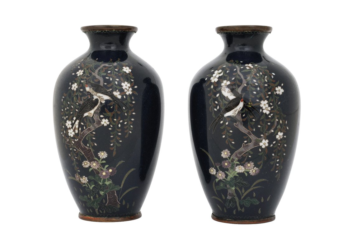 Image for Japanese Cloisonne Vases