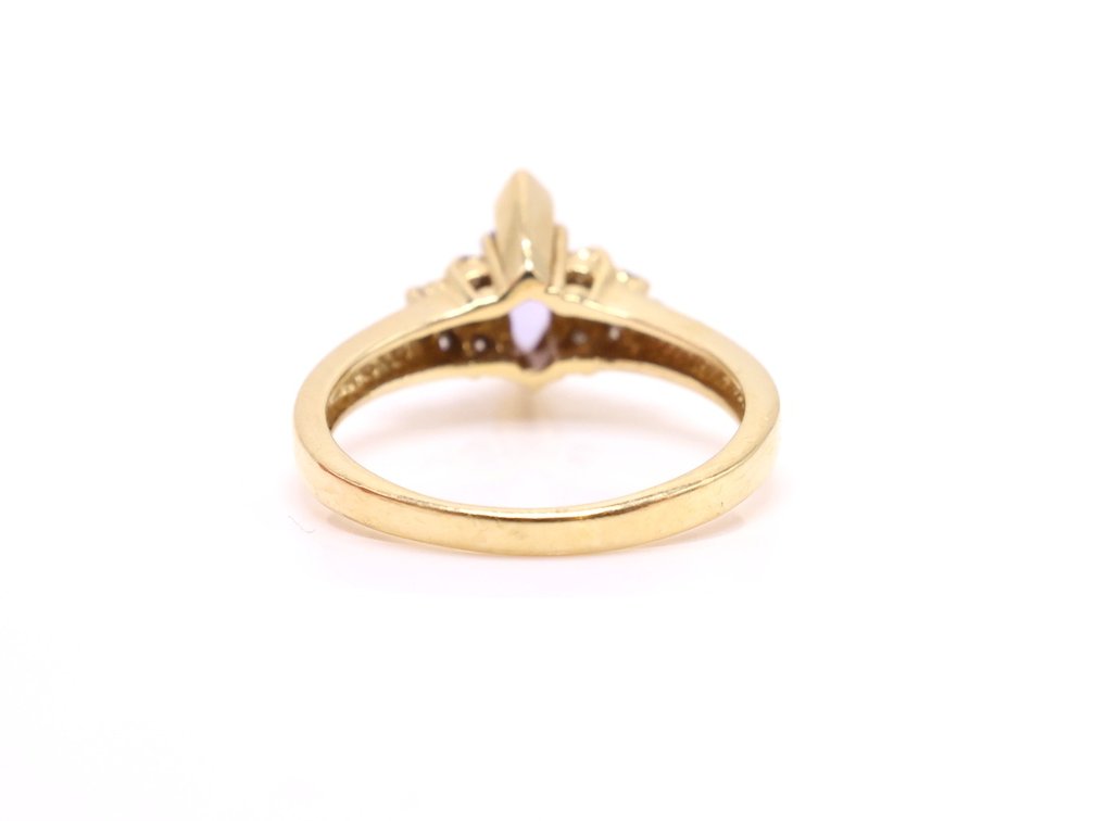 Image for 14k YG Tanzanite Diamond Ring