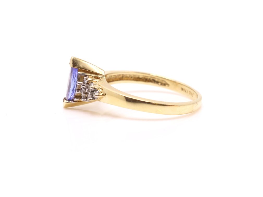 Image for 14k YG Tanzanite Diamond Ring