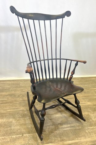 Image for New Harmony Woodworks Comb-Back Windsor Rocking Chair