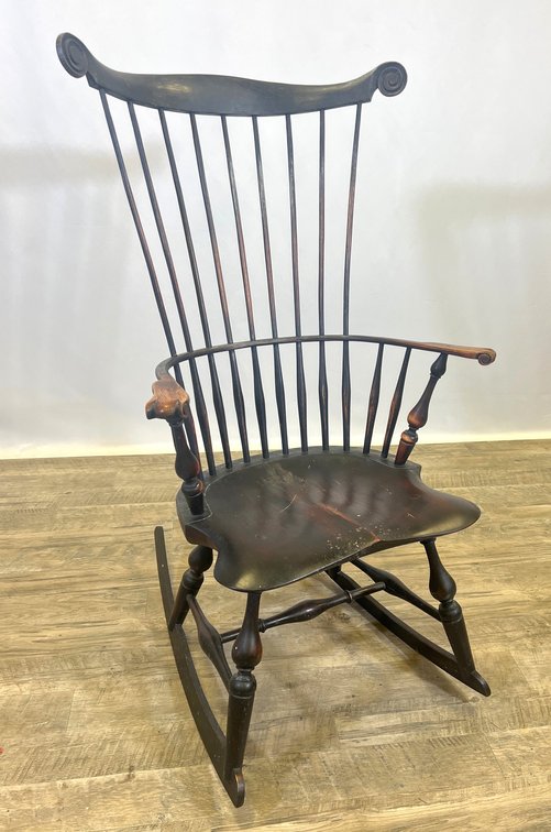 Image for New Harmony Woodworks Comb-Back Windsor Rocking Chair