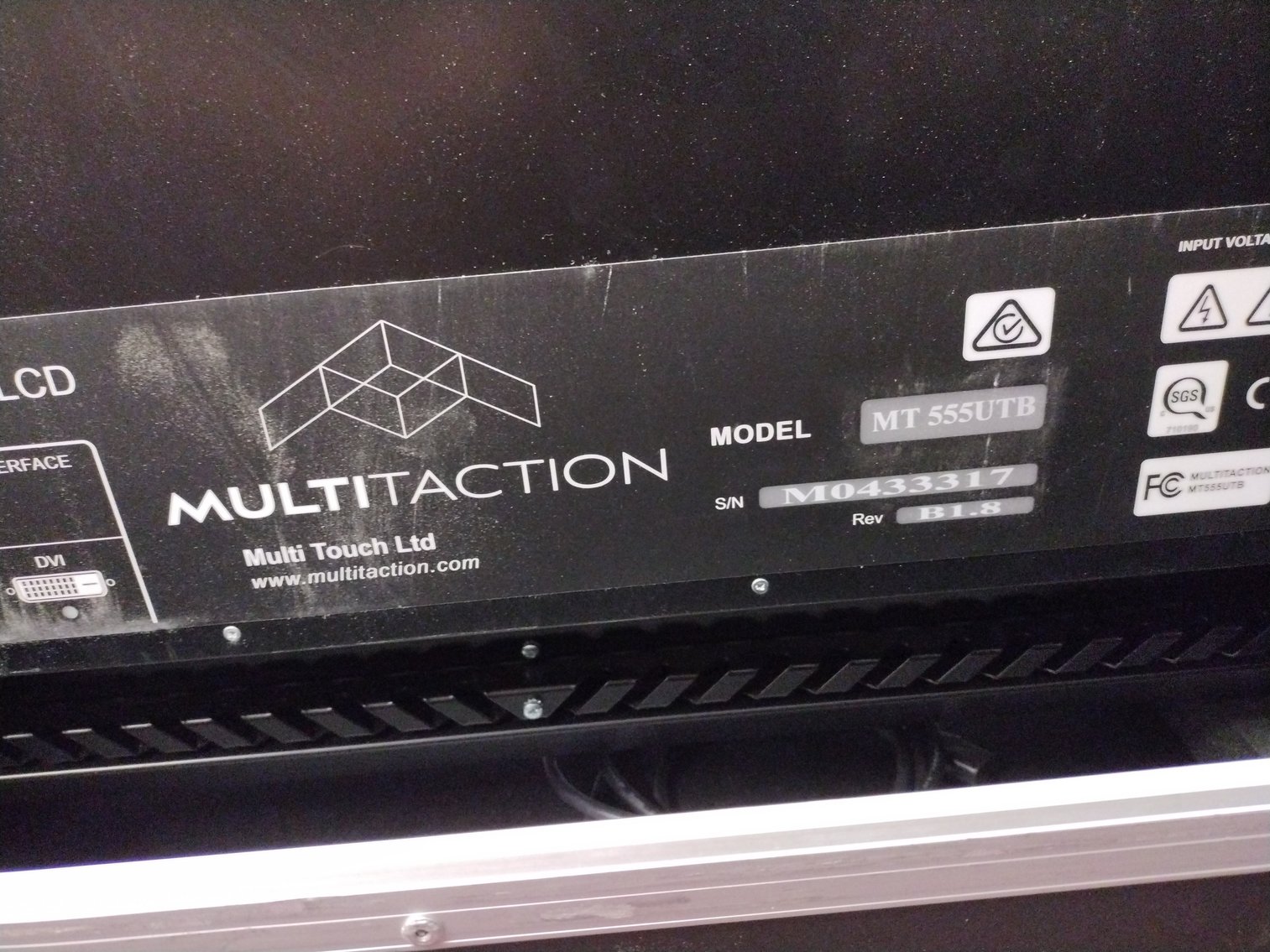 Image for MultiTaction 11.5ft Modular Video Wall w/ (8) Monitors and Server
