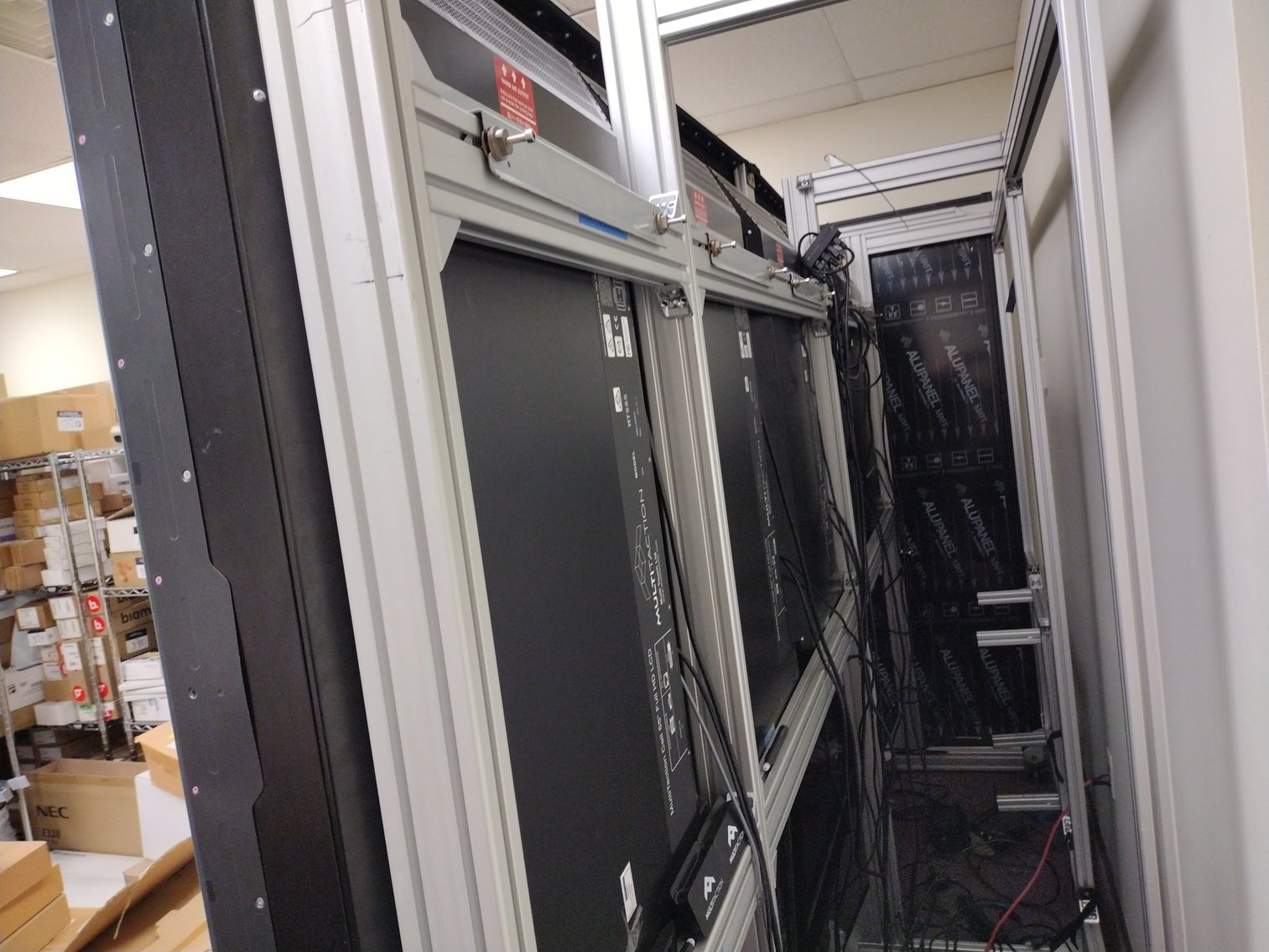 Image for MultiTaction 11.5ft Modular Video Wall w/ (8) Monitors and Server