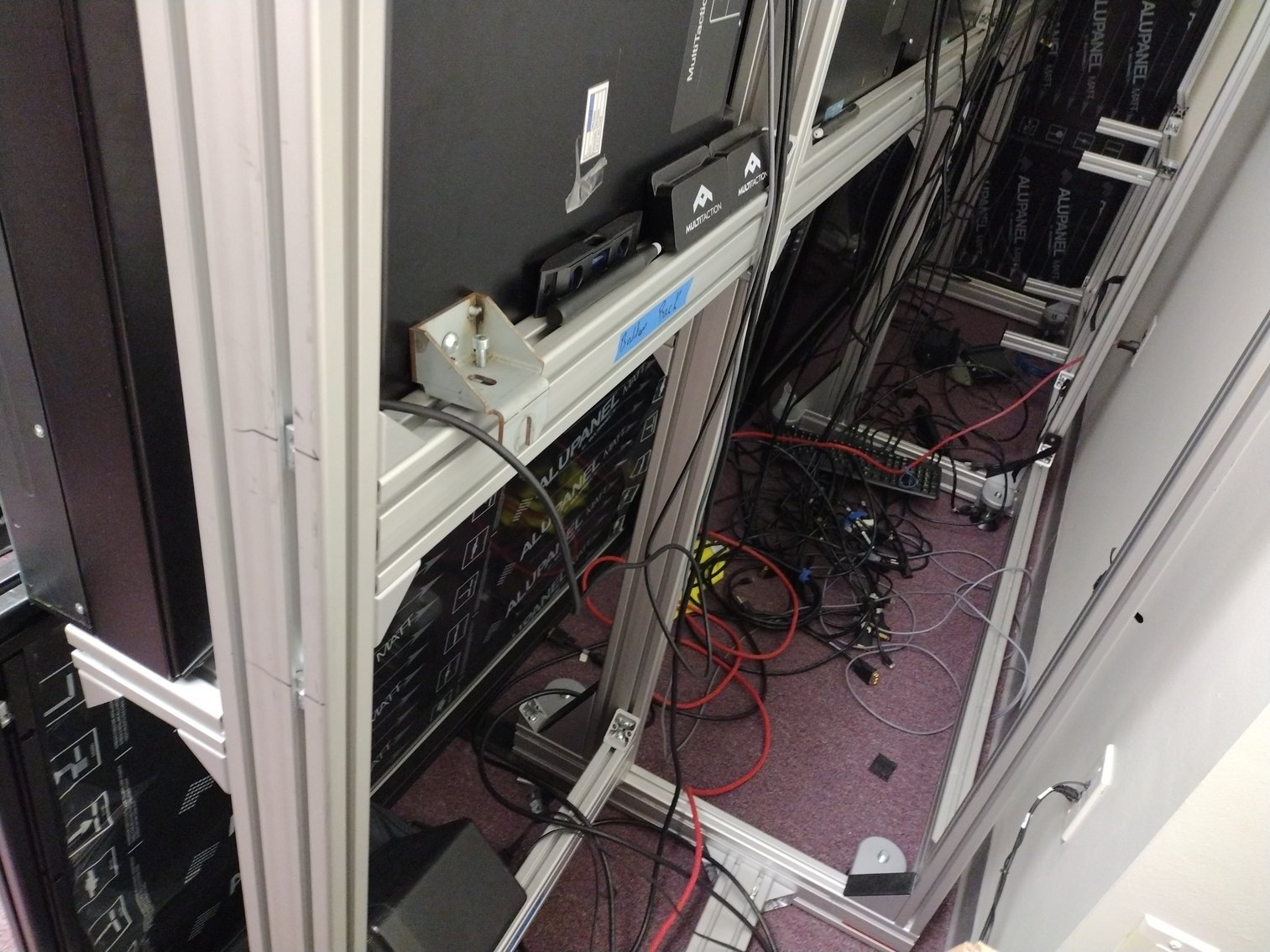 Image for MultiTaction 11.5ft Modular Video Wall w/ (8) Monitors and Server