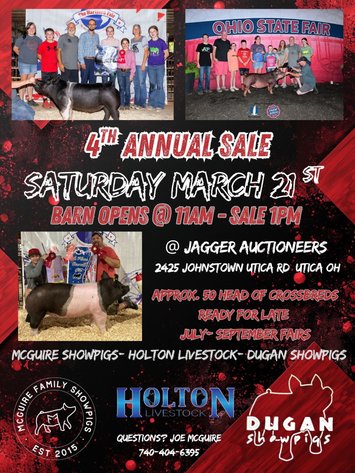 Image for McGuire - Holton - Dugan 4th Annual Showpig Sale