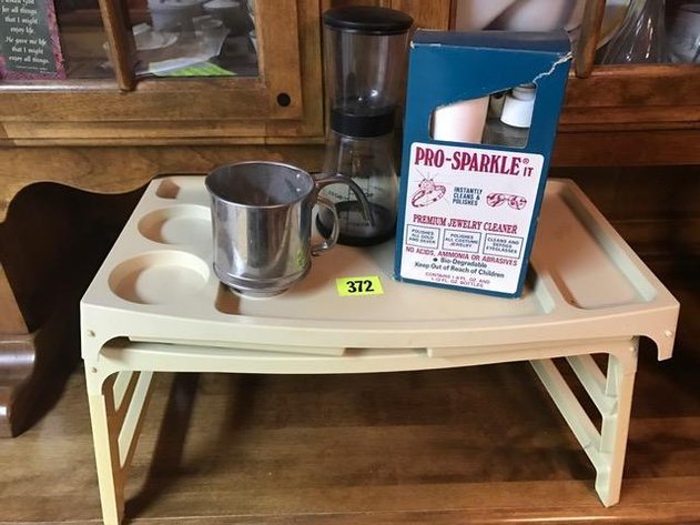 TV TRAYS-JEWELRY CLEANER