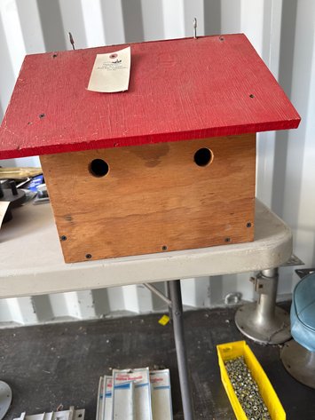 Image for wooden birdhouse.