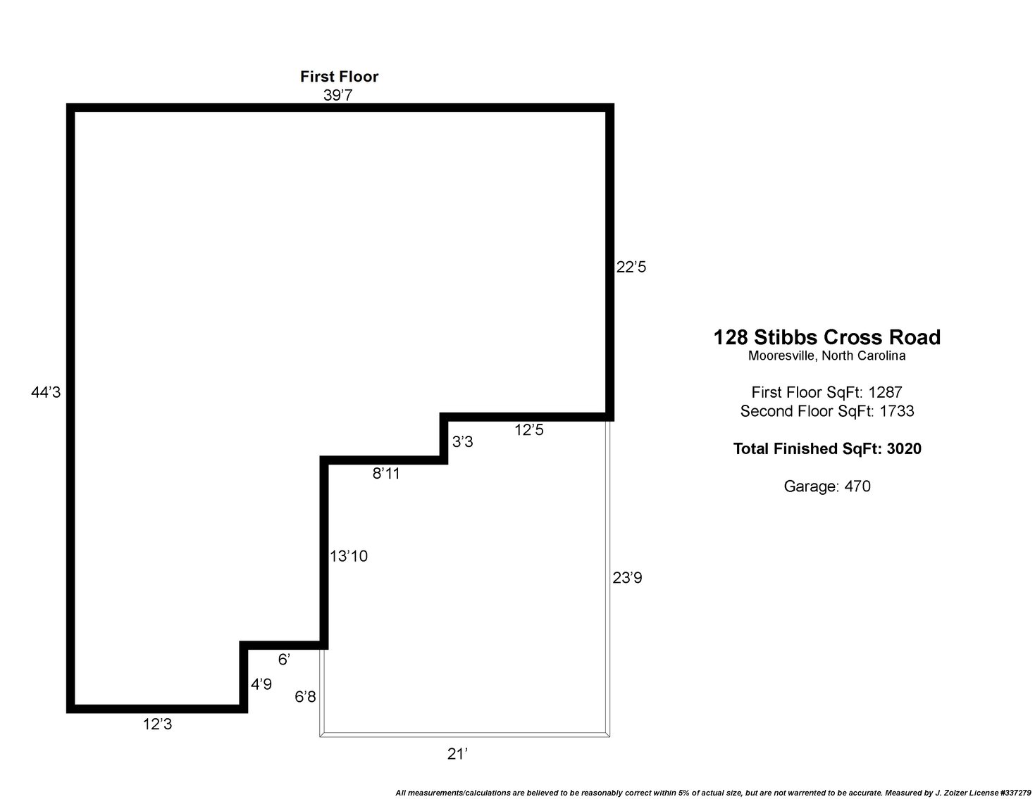 5 Bedroom Home on Corner Lot in Mooresville, NC