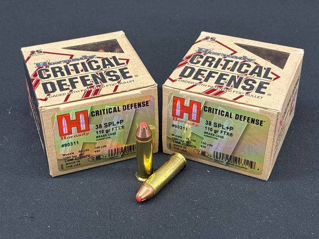 Image for 38 SPL +P Hornady Critical Defense